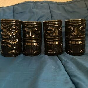 4 Tiki mugs used